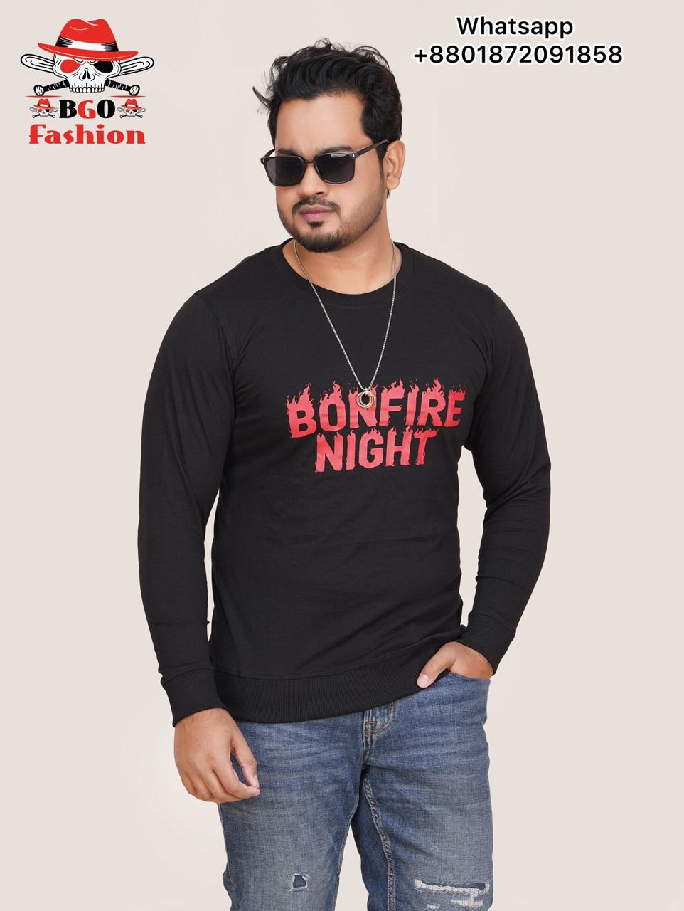 Trendy Long Sleeve T-Shirt - Front